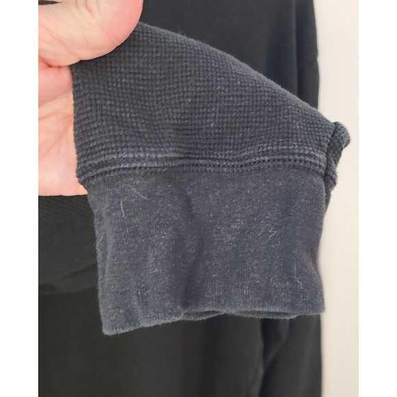 Polo Ralph Lauren Mens XL Waffle Thermal Black Pullover Shirt Red Pony Preppy - Picture 5 of 10